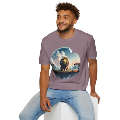 Lion Shirt Unisex Animal Tee Gildan Softstyle 64000 One Hundred Percent Cotton