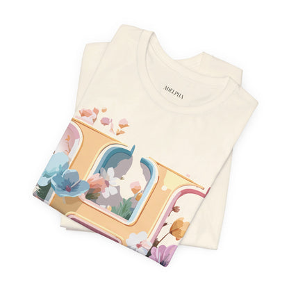 Natural Cotton Tee Shirt - Letters Collection - H Printify