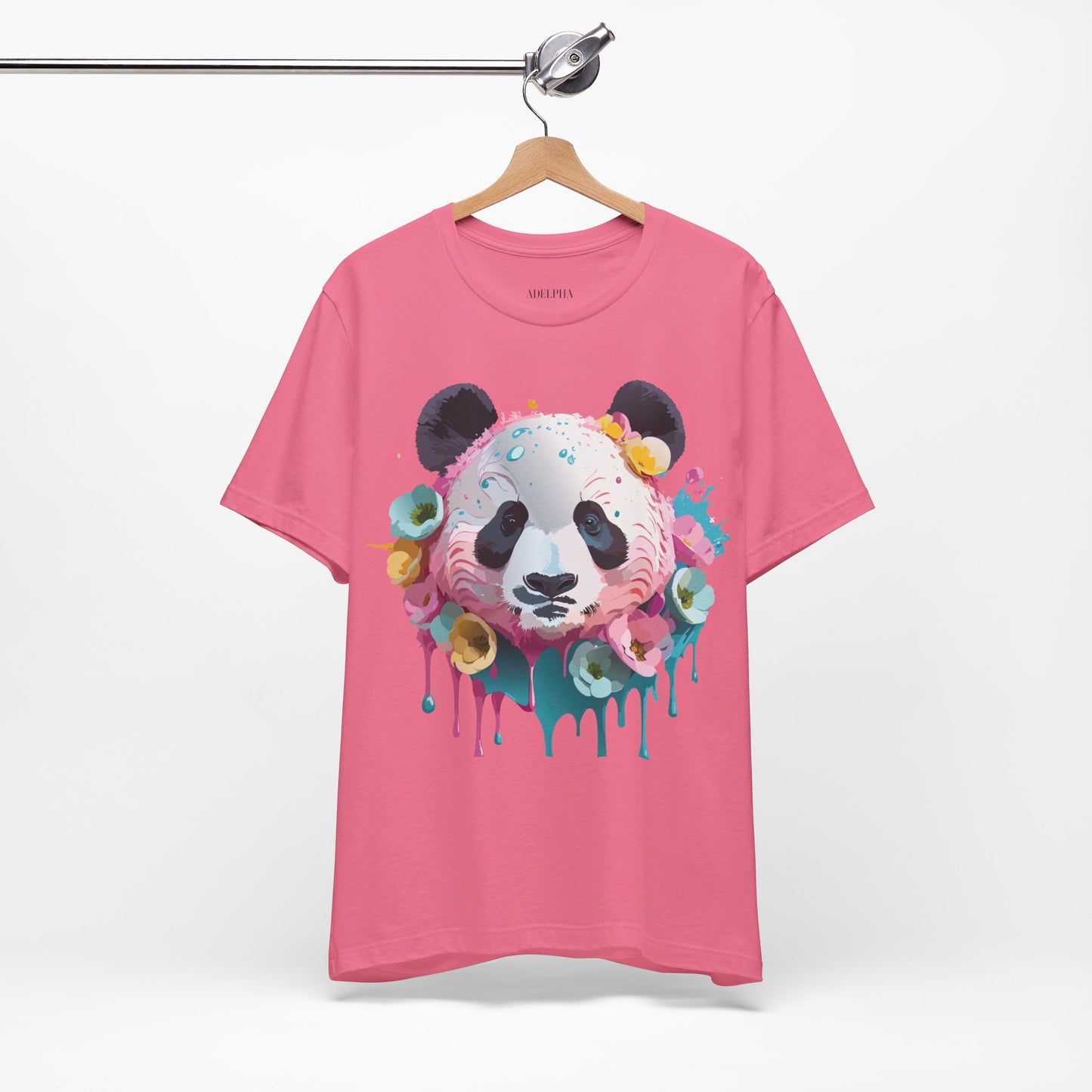 Natural Cotton Tee Shirt with Panda