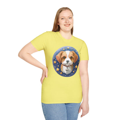 Unisex Dog Shirt Animal Print Tee Gildan Softstyle 64000 Cotton