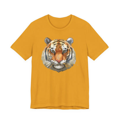 Wild Tiger Face Graphic T-Shirt Unisex Cotton Animal Design Wildlife Tee 1