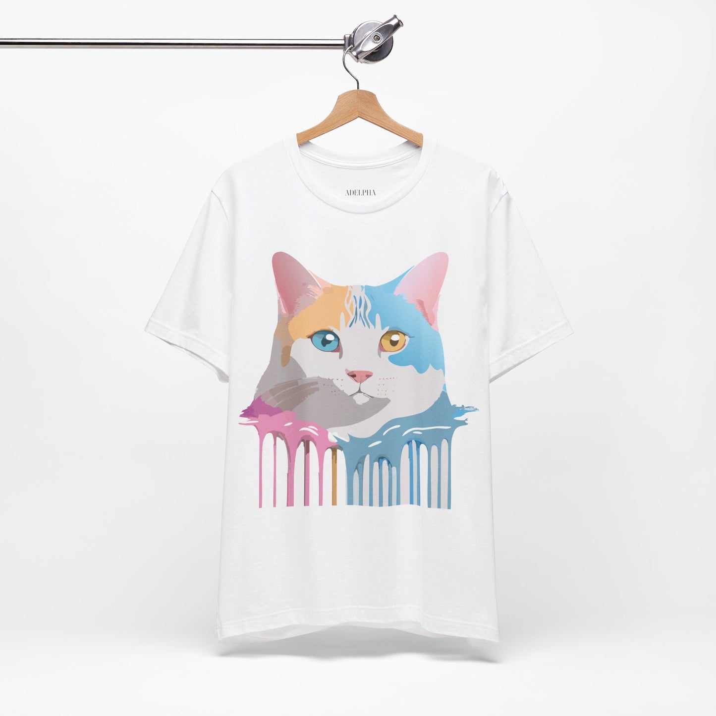 T-Shirt aus natürlicher Baumwolle mit Katze