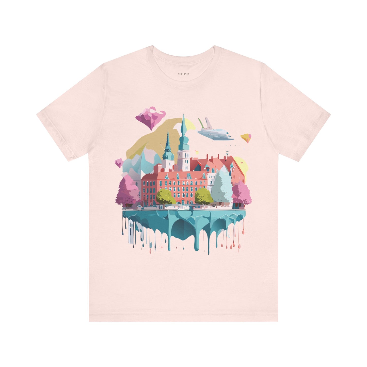 Natural Cotton Tee Shirt - Beautiful Places Collection - Warnemünde and Rostock - Germany