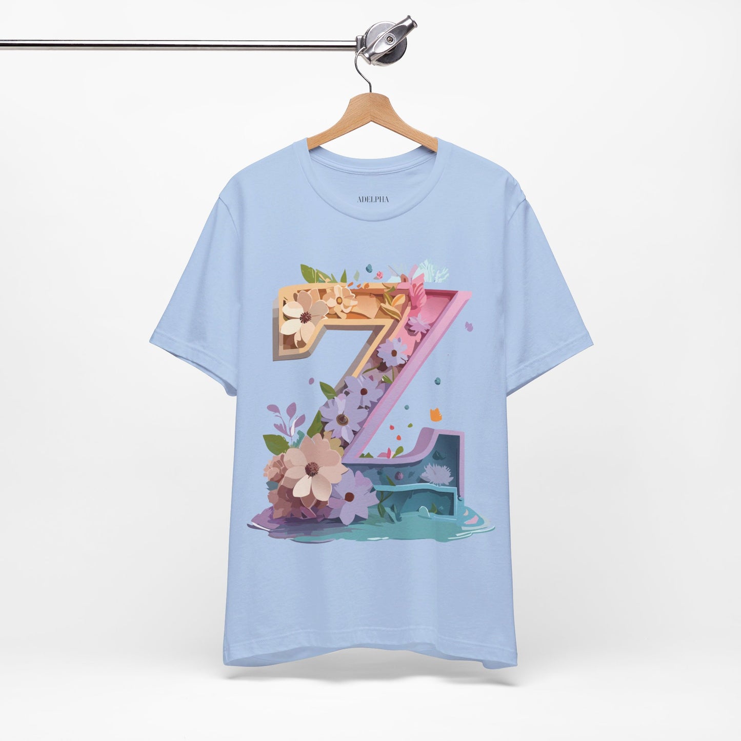 T-shirt en coton naturel - Collection Lettres - Z