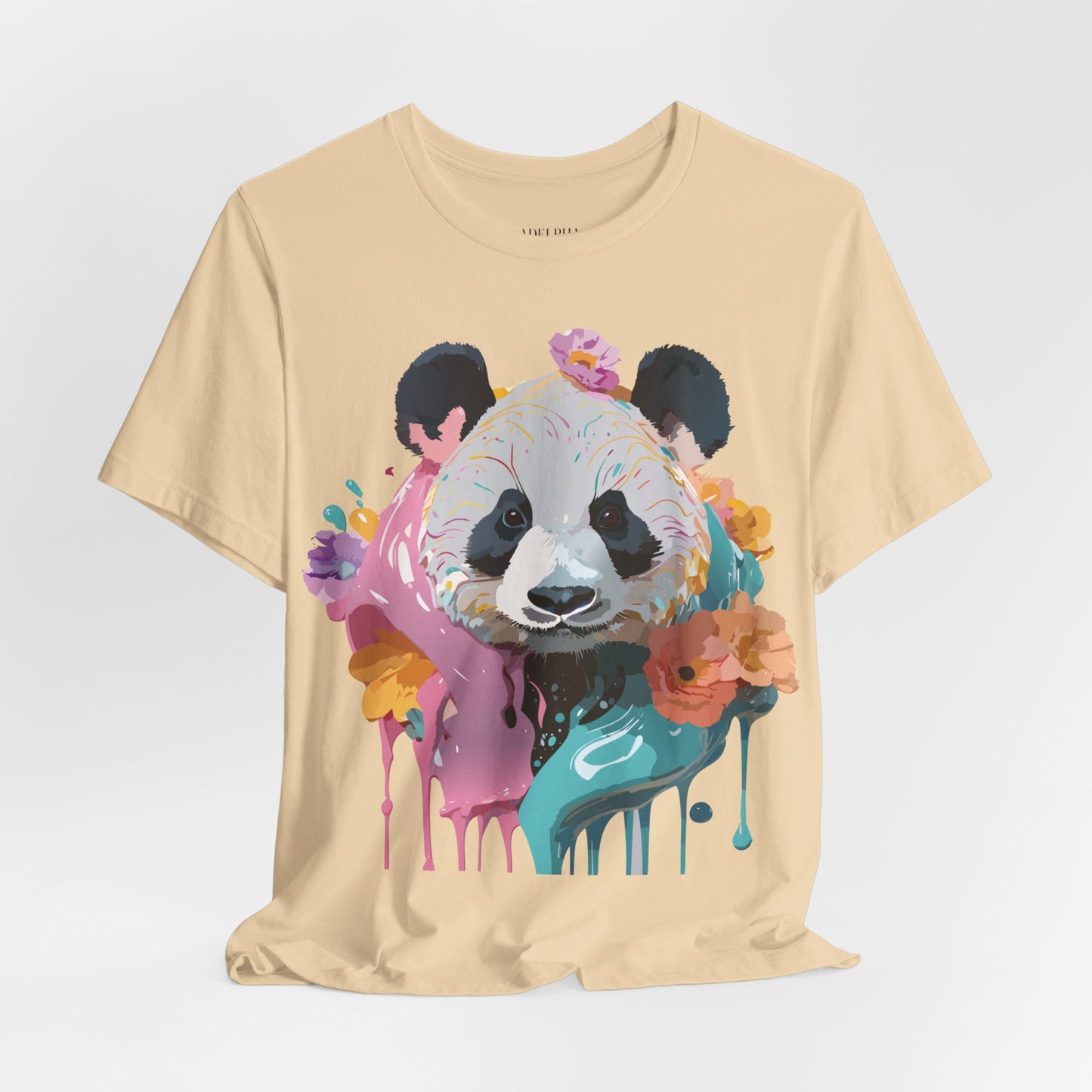 T-shirt en coton naturel avec panda