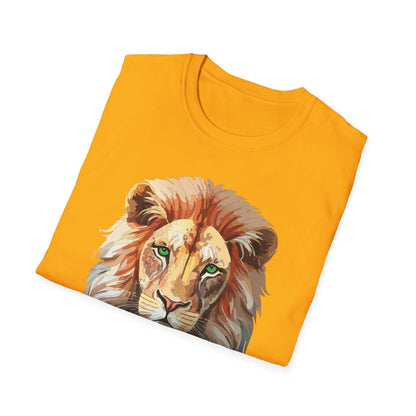 Lion Shirt Unisex Animal Tee Gildan Softstyle 64000 Cotton Tee