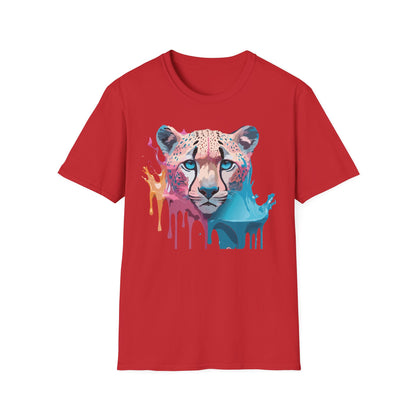 Unisex Cheetah Tee Softstyle Gildan 64000 100 Percent Cotton