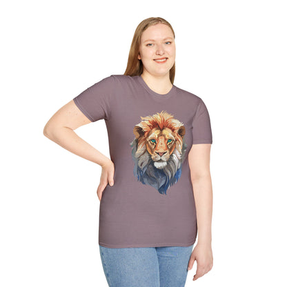 Lion Shirt Unisex Animal Tee Gildan Softstyle 64000 Cotton Tee