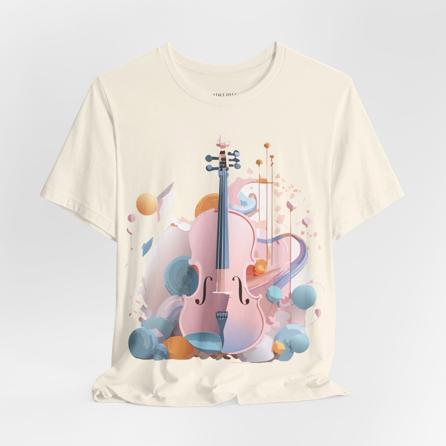 T-Shirt aus natürlicher Baumwolle – Musikkollektion