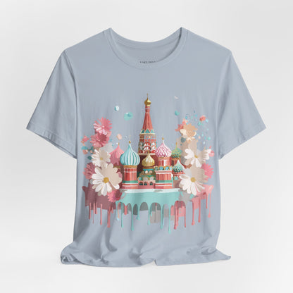 Natural Cotton Tee Shirt - Beautiful Places Collection - Moscow Printify