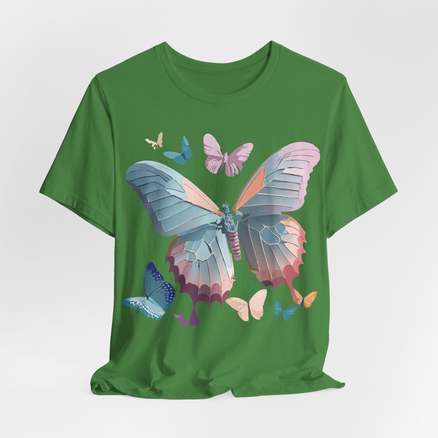 T-shirt en coton naturel avec papillon