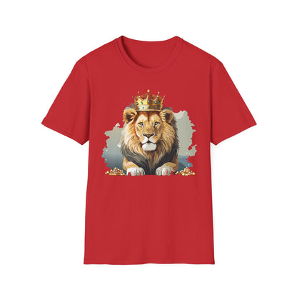 Lion Shirt Unisex Animal Tee Gildan Softstyle 64000 Comfort Fit