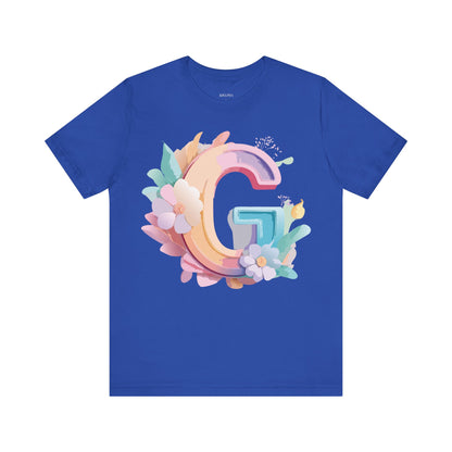 Natural Cotton Tee Shirt - Letters Collection - G Printify