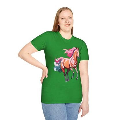 Horse Shirt Gildan Softstyle Tee Unisex 100 Percent Ring Spun Cotton
