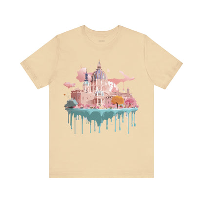Natural Cotton Tee Shirt - Beautiful Places Collection - Vienna Printify