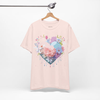 Natural Cotton Tee Shirt - Love story Collection Printify