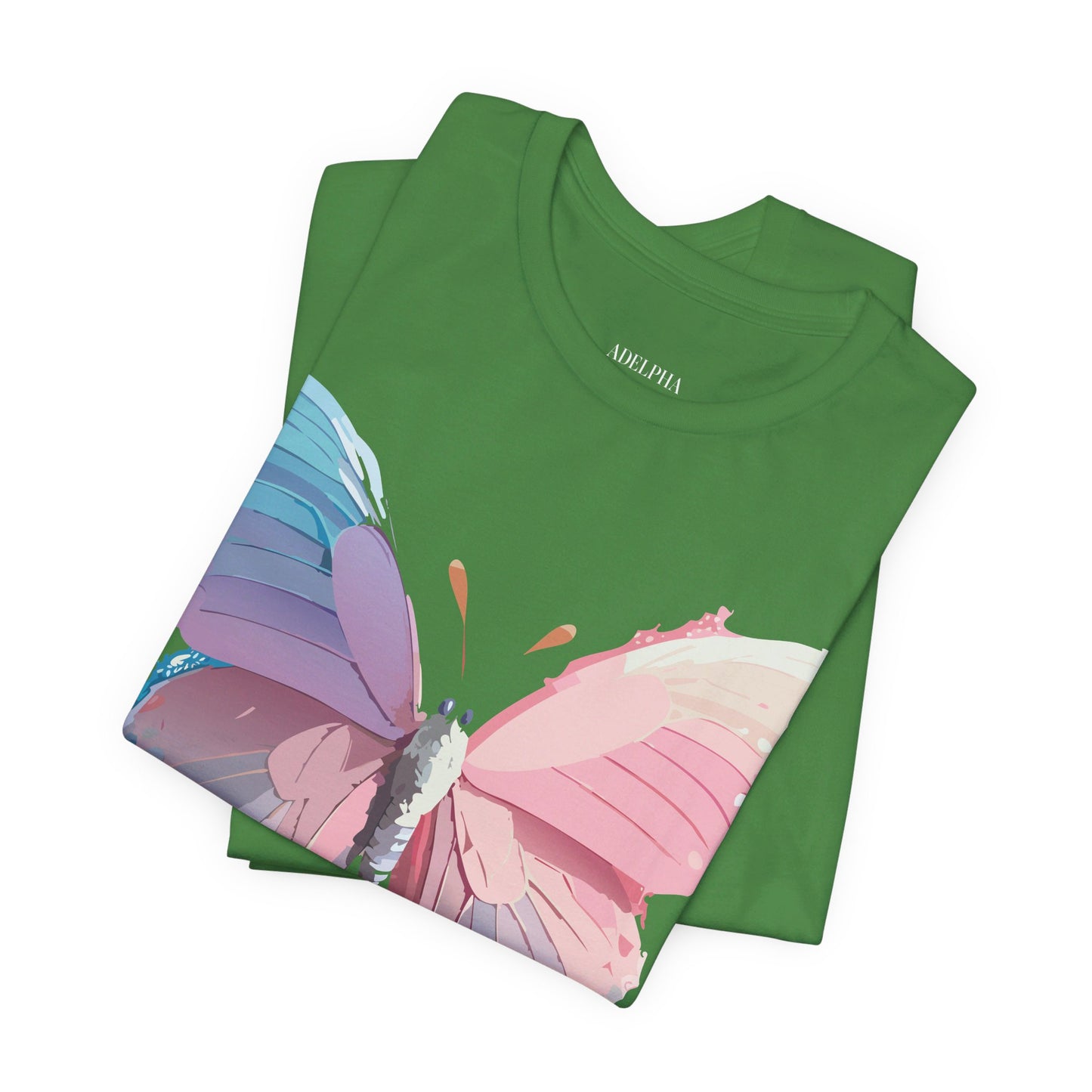 T-Shirt aus natürlicher Baumwolle mit Schmetterling