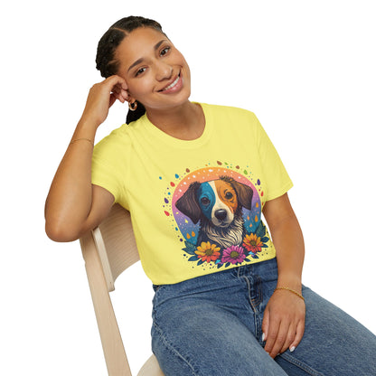 Dog Shirt Unisex Softstyle Tee 100 Percent Cotton Gildan 64000