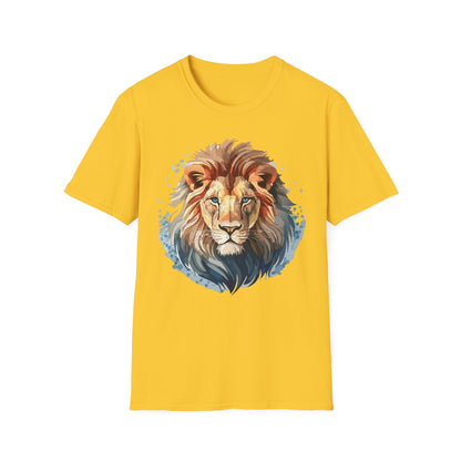 Unisex Lion Shirt Gildan Softstyle 64000 Tee 100 Percent Ring Spun Cotton