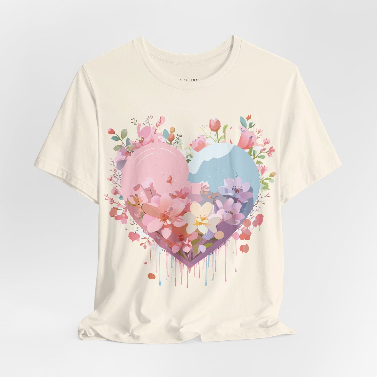 Natural Cotton Tee Shirt - Love story Collection