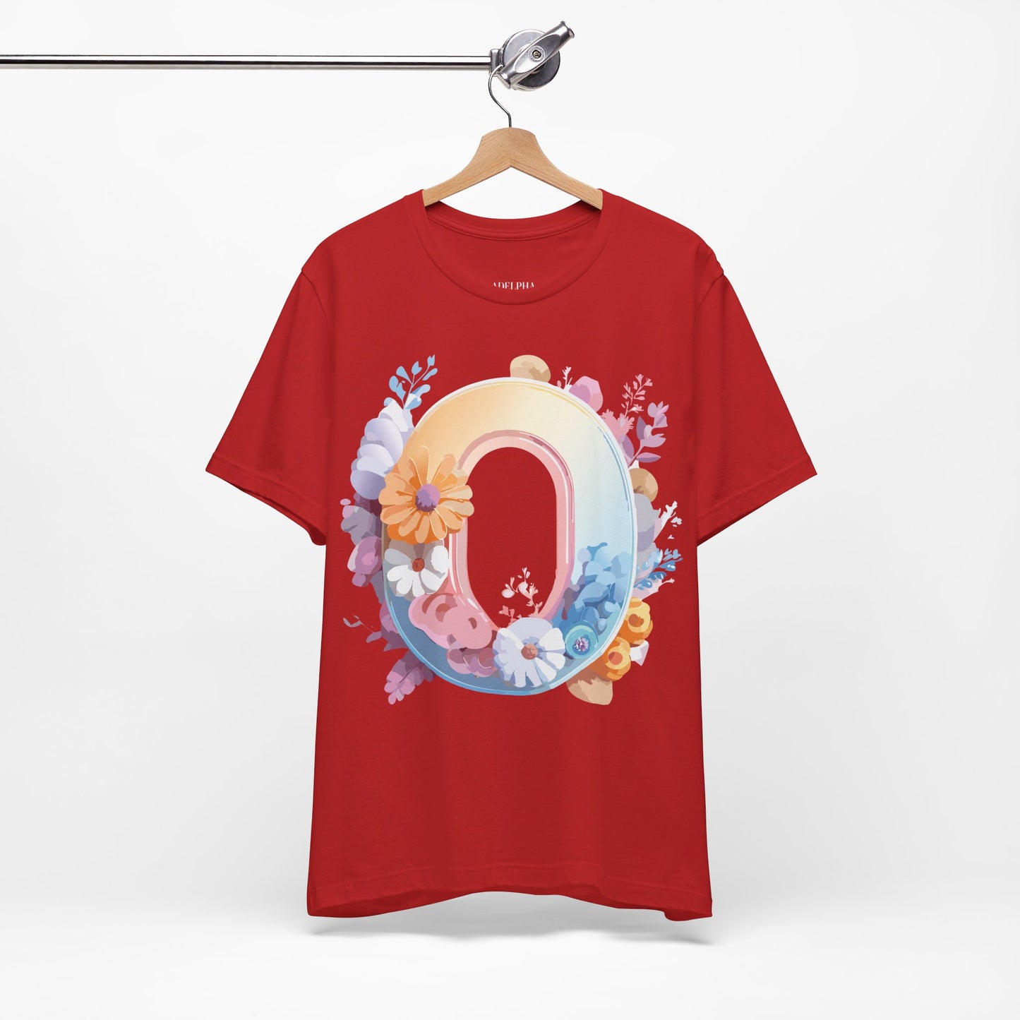 T-shirt en coton naturel - Collection Lettres - O