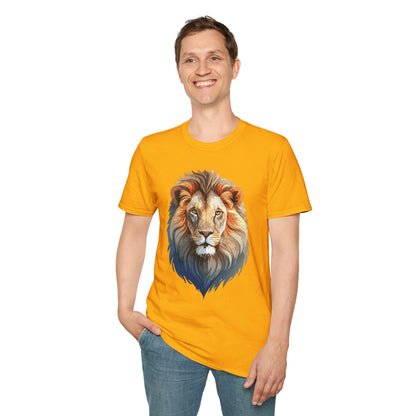 Gildan Lion Graphic Short Sleeve Softstyle Tee 100 Percent Cotton