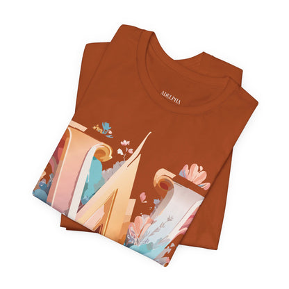 Natural Cotton Tee Shirt - Letters Collection - W Printify