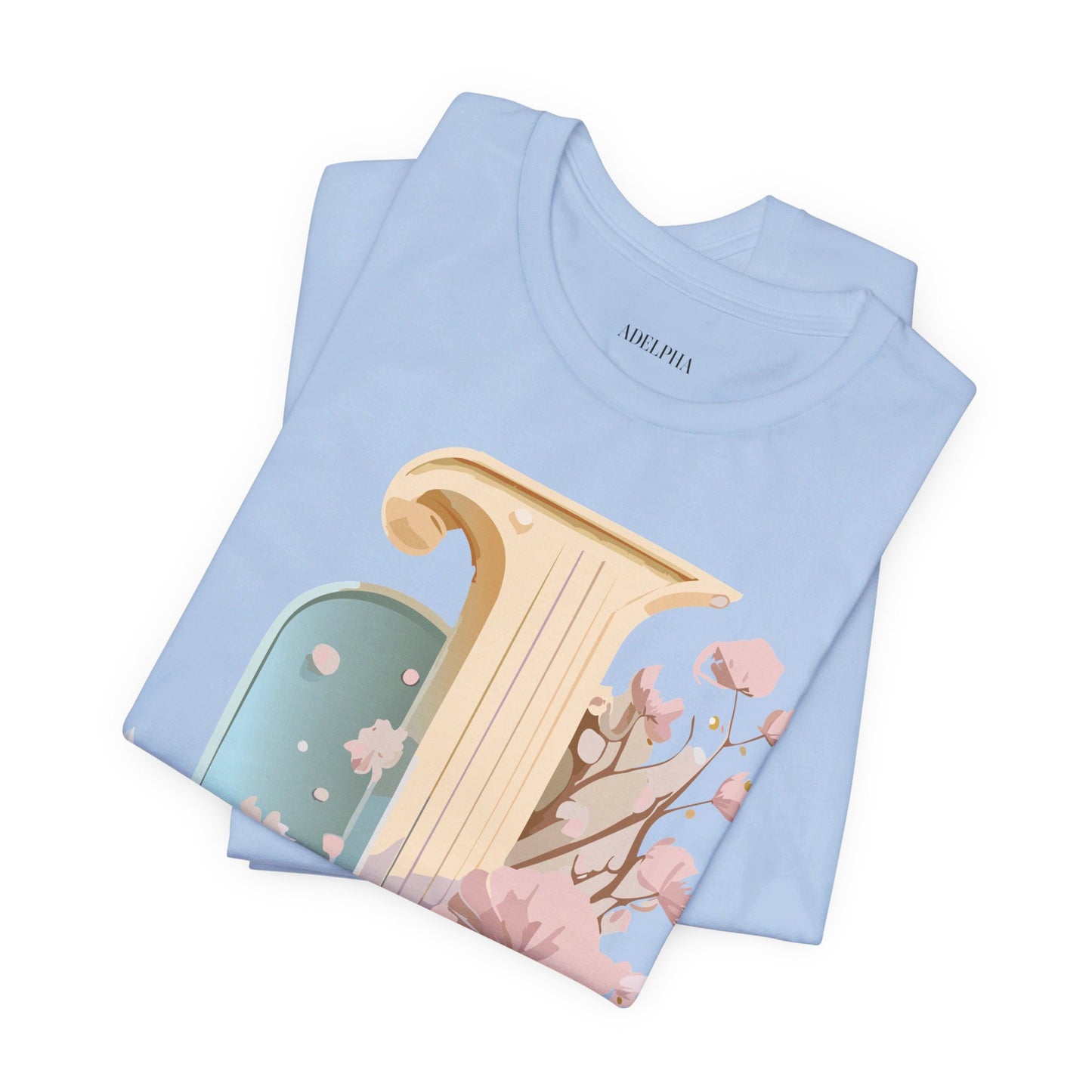 Natural Cotton Tee Shirt - Letters Collection - J