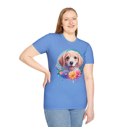 Unisex Dog Shirt Animal Tee Gildan Softstyle 64000 100 Percent Cotton
