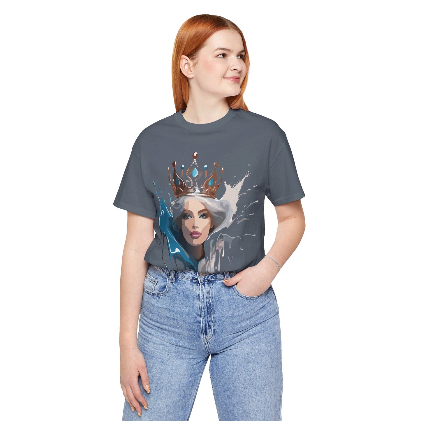 T-Shirt aus natürlicher Baumwolle – Queen Collection