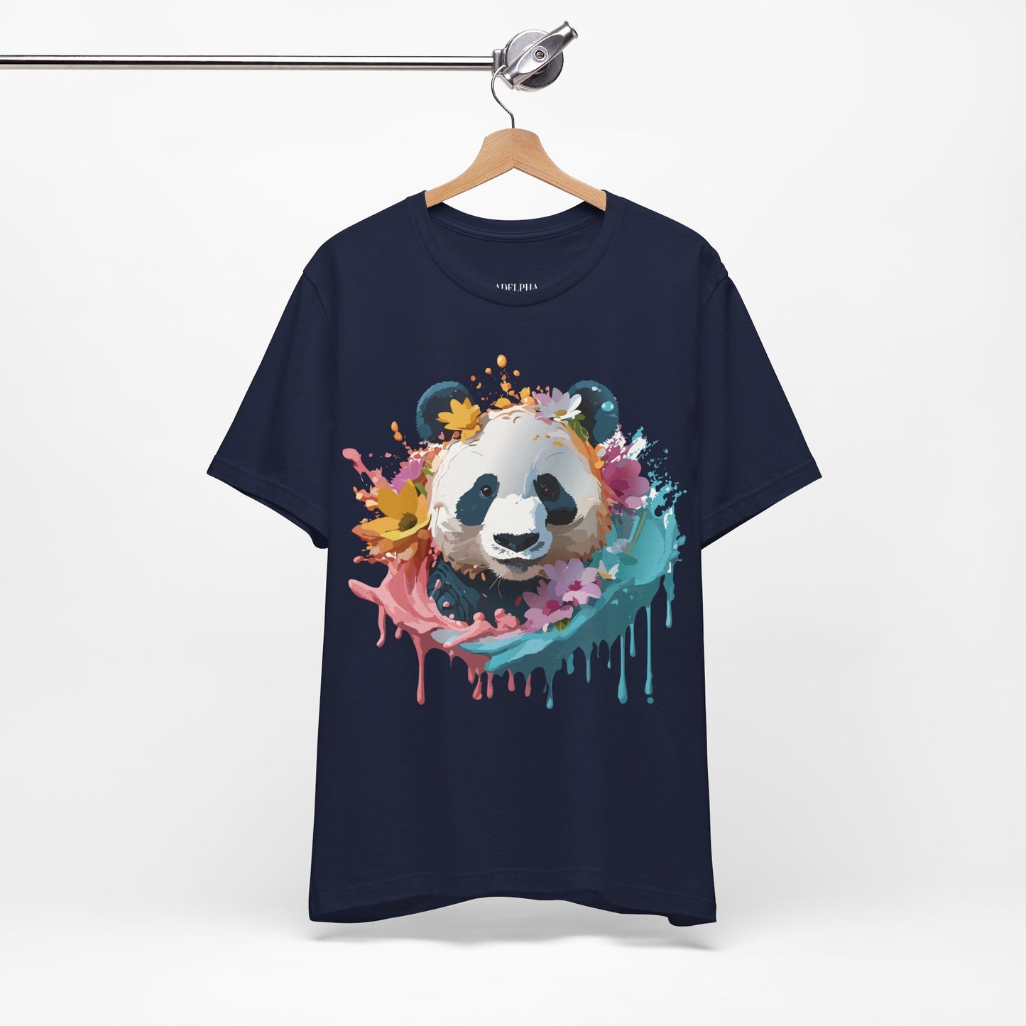 T-shirt en coton naturel avec panda