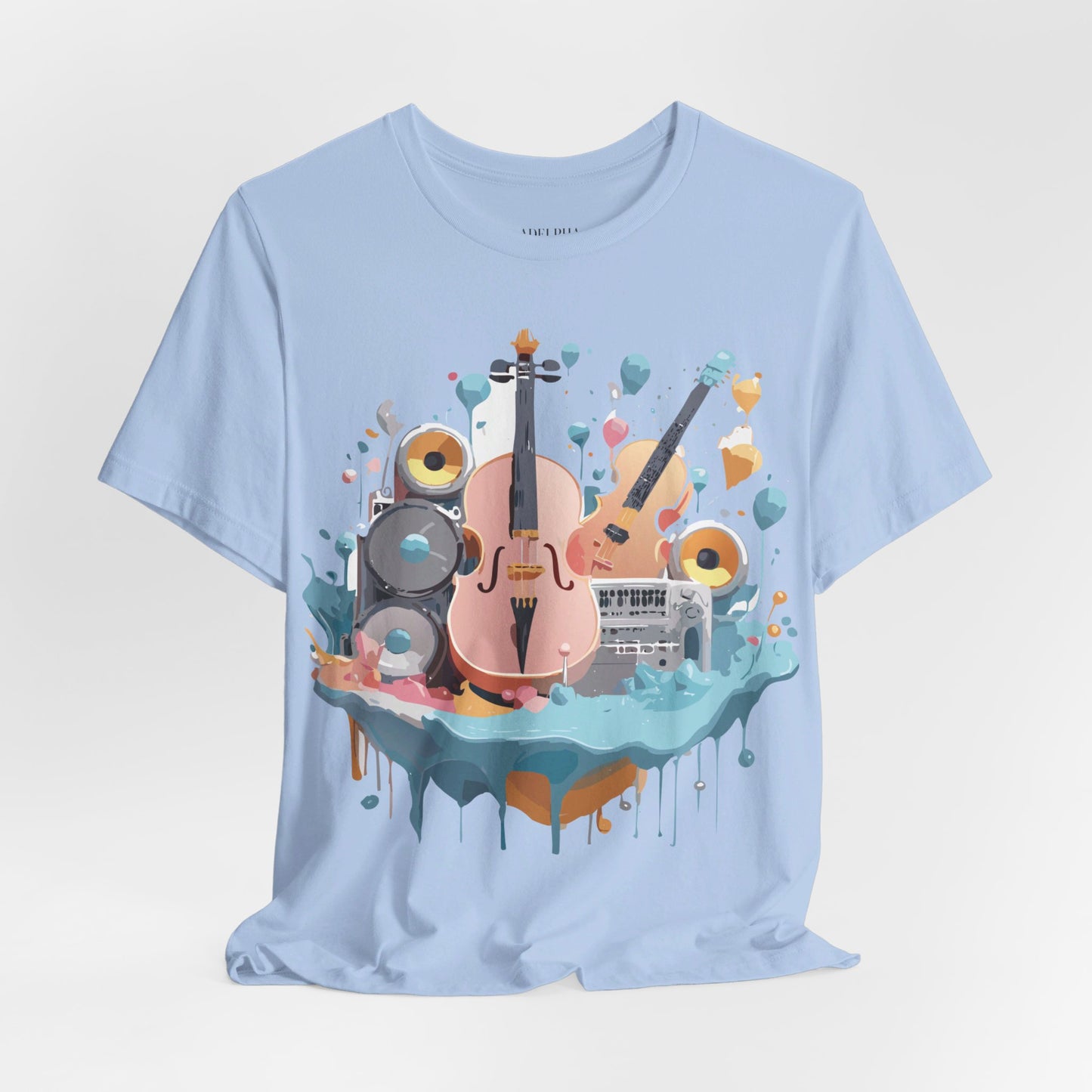 T-Shirt aus natürlicher Baumwolle – Musikkollektion