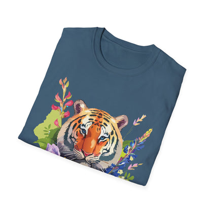 Tiger Shirt Unisex Gildan Softstyle Tee 100 Percent Ring Spun Cotton