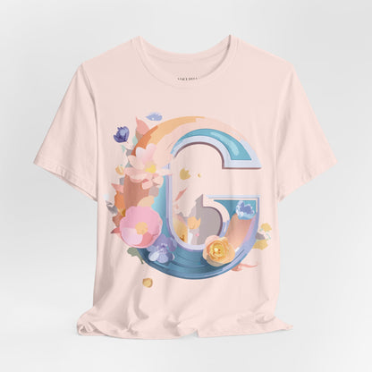 Natural Cotton Tee Shirt - Letters Collection - G Printify