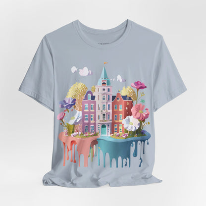 Natural Cotton Tee Shirt - Beautiful Places Collection - Amsterdam Printify