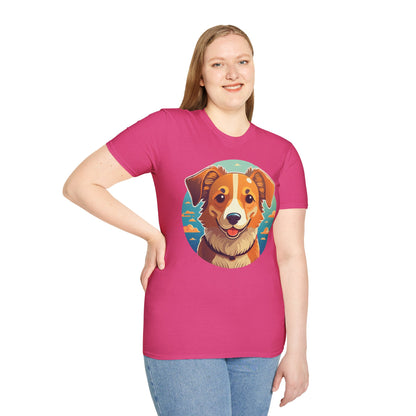 Dog Shirt Unisex Animal Tee One Hundred Percent Cotton Softstyle Gildan 64000