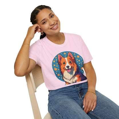 Unisex Dog Shirt Animal Print Tee Gildan Softstyle 64000 Tee