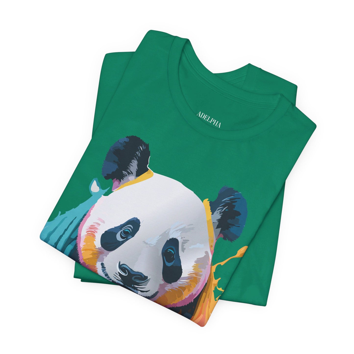 T-Shirt aus natürlicher Baumwolle mit Panda