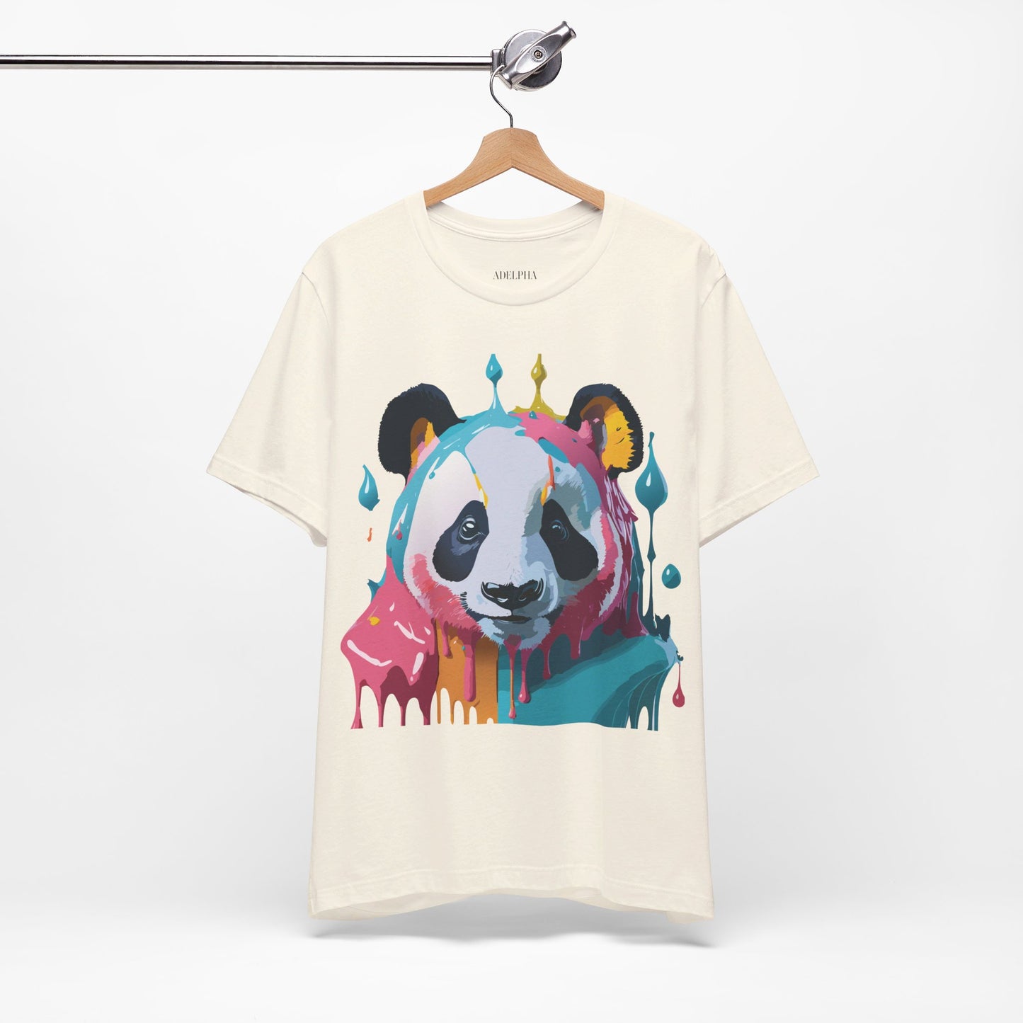 T-shirt en coton naturel avec panda