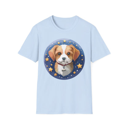 Unisex Dog Shirt Animal Print Tee Gildan Softstyle 64000 Cotton