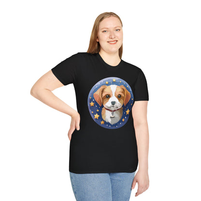 Unisex Dog Shirt Animal Print Tee Gildan Softstyle 64000 Cotton
