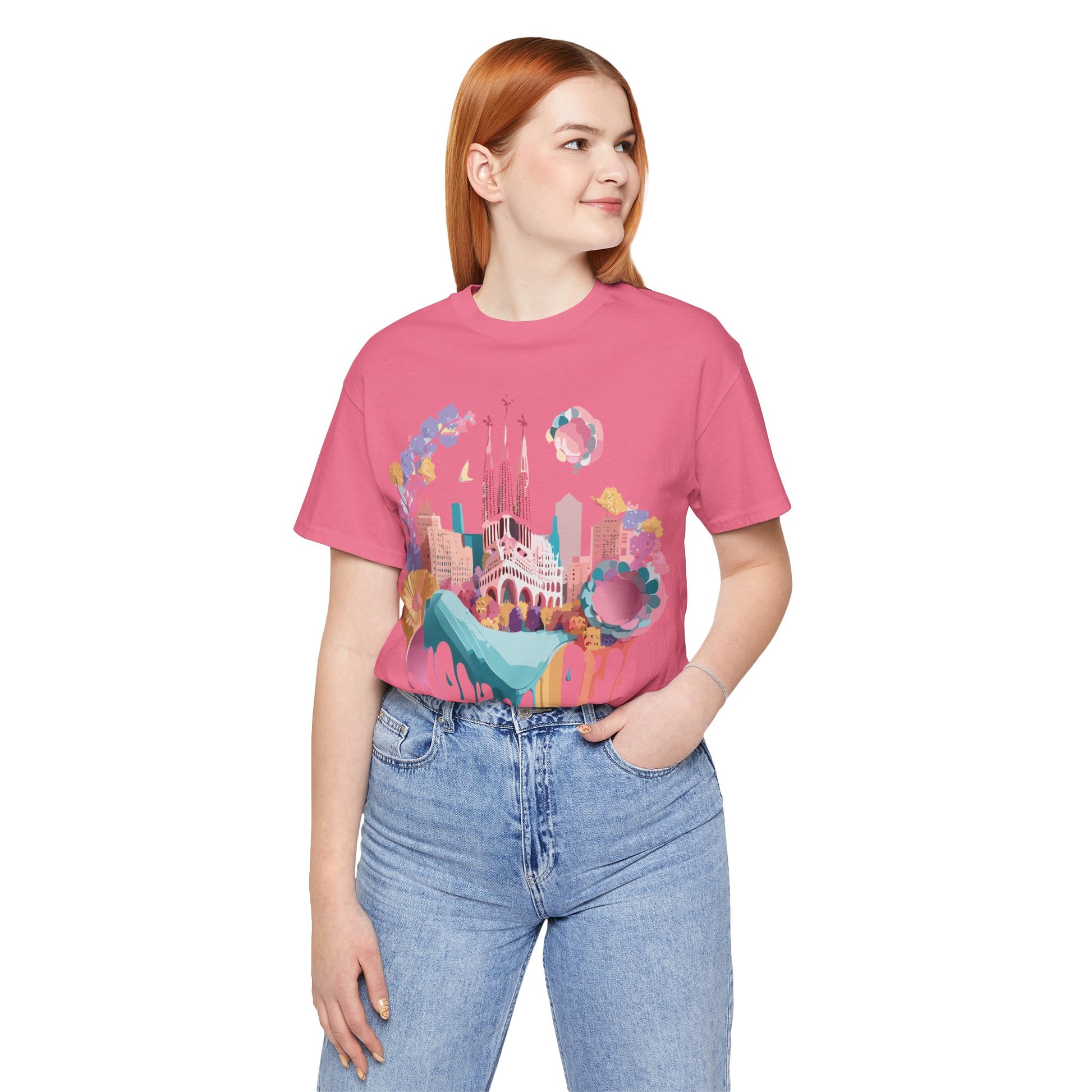 Tourist Shirt, Shirt with Barcelona - ADELPHA