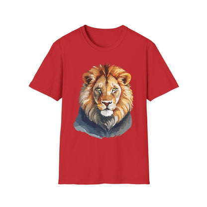 Lion Shirt Unisex Animal Tee Gildan Softstyle 64000 100 Percent Ring Spun Cotton
