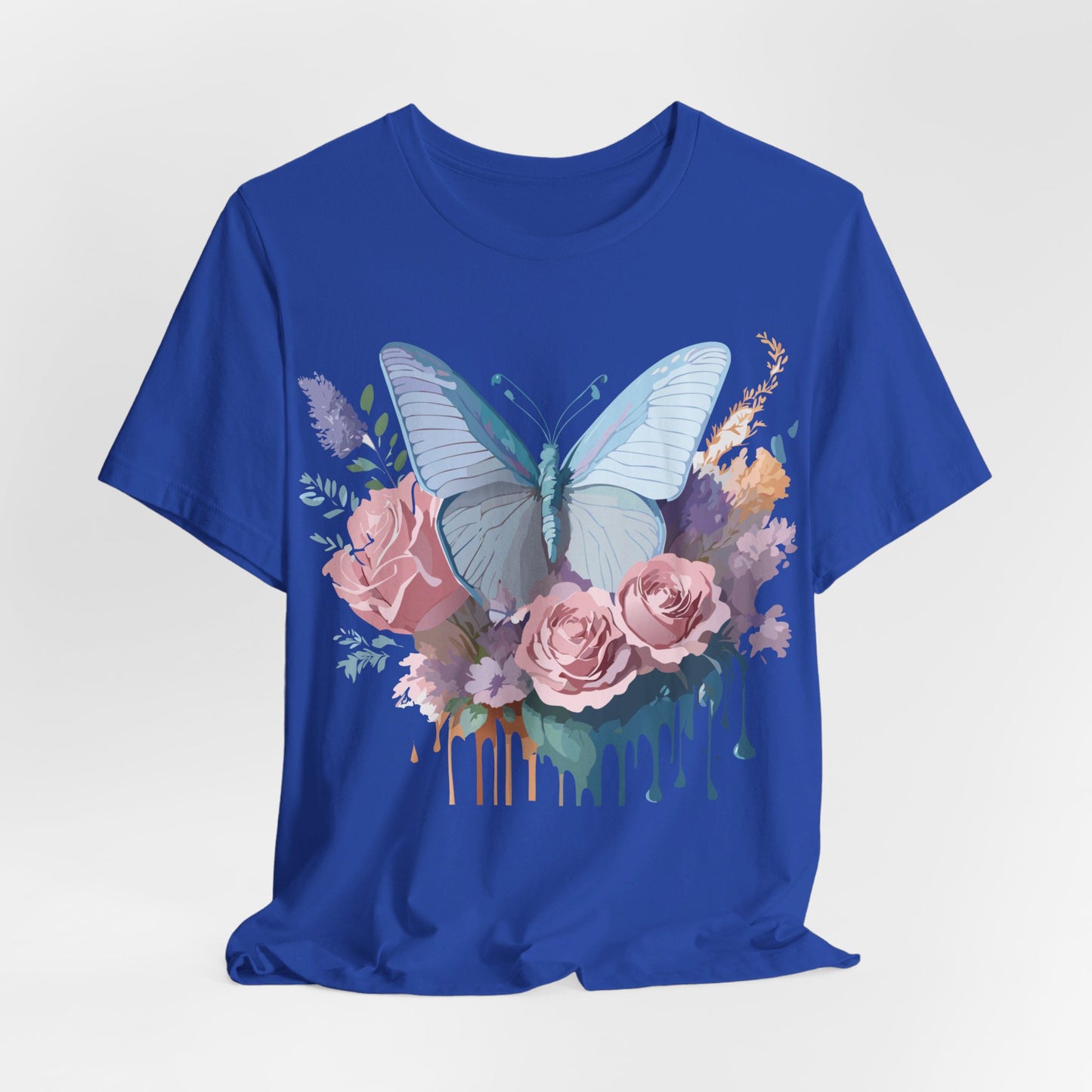 T-shirt en coton naturel avec papillon