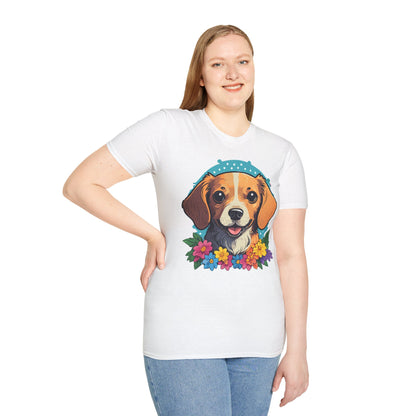 Dog Shirt Unisex Animal Tee Softstyle Cotton Ring Spun Comfort