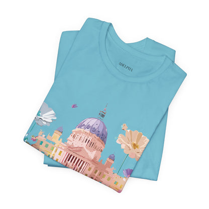 Natural Cotton Tee Shirt - Beautiful Places Collection - Madrid Printify