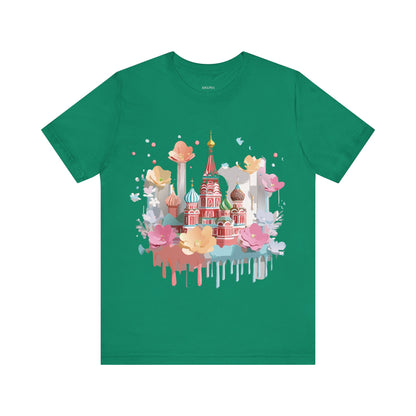 Natural Cotton Tee Shirt - Beautiful Places Collection - Moscow Printify