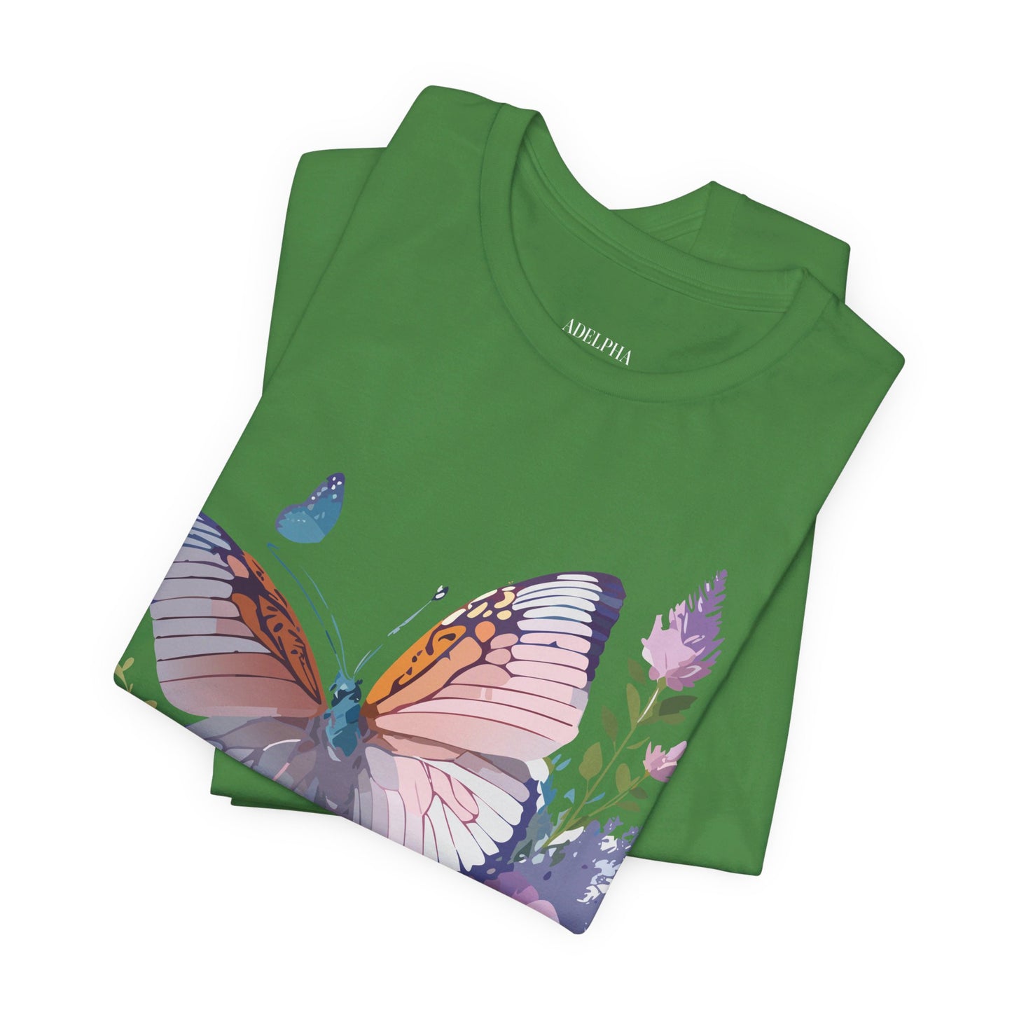 T-shirt en coton naturel avec papillon