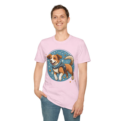 Unisex Dog And Animal Print Shirt Gildan Softstyle 64000 Tee