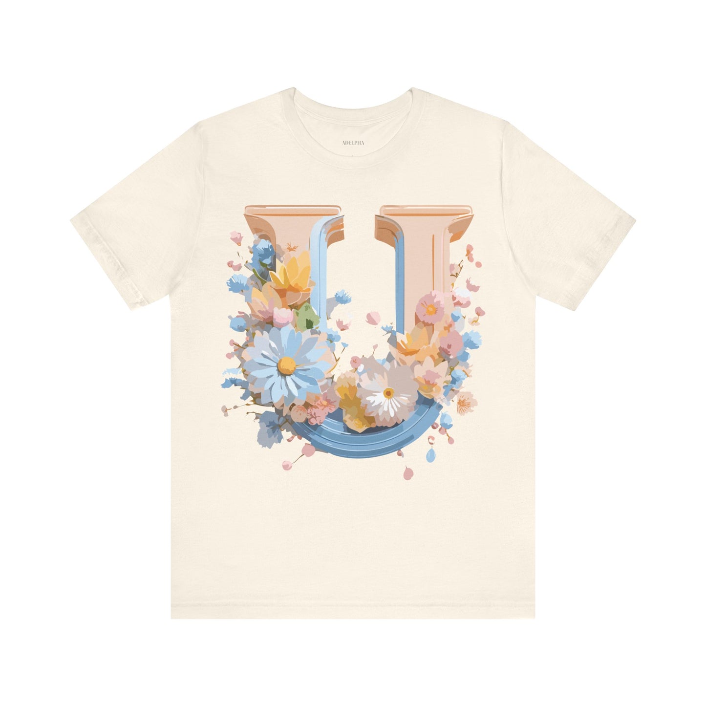 T-shirt en coton naturel - Collection Lettres - U